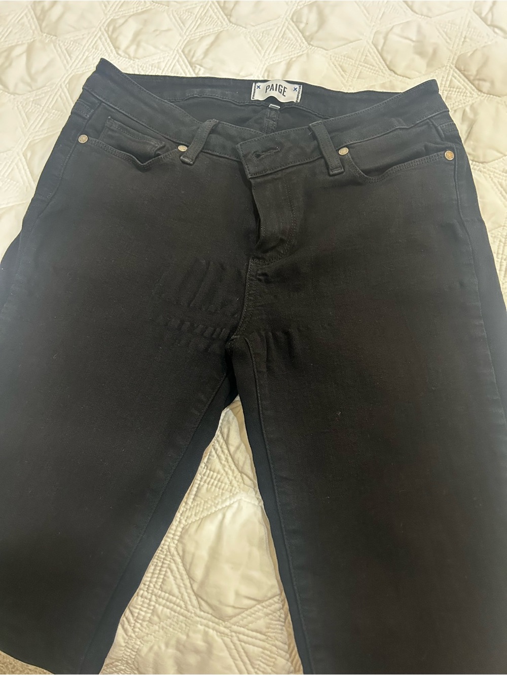PAIGE Women's Black Skinny Jeans - Classic Stretch Fit